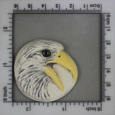 Eagle -- Underglazes- glass eye