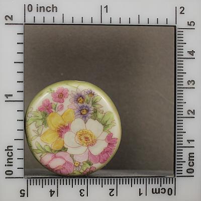 Chintz Focal Bead -- Hand Painted