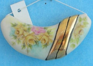 Roses & Gold Focal Bead
