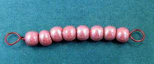 Red Lustre Bead Set - 8  (8mm)  beads