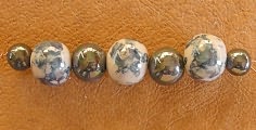 Iridescent Marbled Bead Set