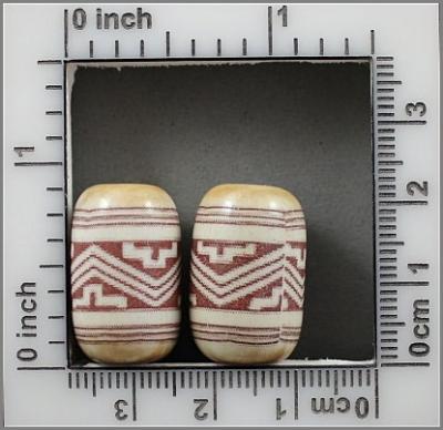 Native Transfer Design Beads -- 1 pair