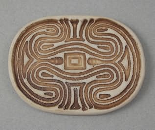 Swift Creek Stamp Cab - Porcelain