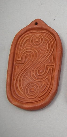 Swift Creek Stamp Pendant  or Cab