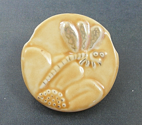 Dragonfly - Caramel  w/lustre and gold