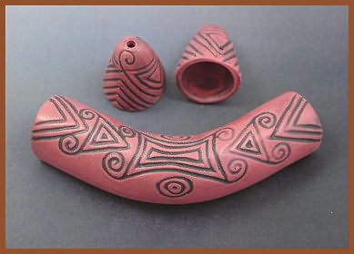 Native Design Tube and Cone Set - Red