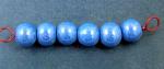 Blue Lustre Bead Set - 6  (10mm)  beads