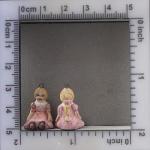 Sitting Girl Charms - sold as pair