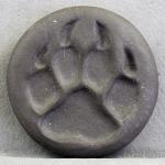 Large Wolf Paw Button - Back Stoneare