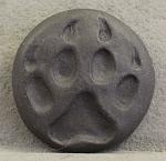 Sm Wolf Paw Button - Back Stoneare - 2