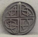 Large Celtic Knot Pendant-- Black Stoneware