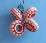 Glazed Spacer Beads - String of 4 beads