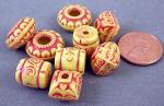Assorted Spacer Beads - string of 9
