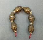 Bicone Beads - Sierra Gold - string of 5