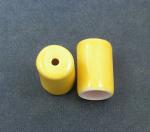 Cord End Caps 1 pair-- Yellow