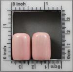 Cord End Caps 1 pair-- Pink
