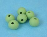Tumbled bisque beads - Green - 8  (8mm) 
