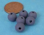 Tumbled bisque beads - Purple- 8  (8m