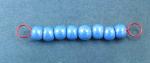 Blue Lustre Bead Set - 8  (8mm)  beads