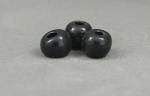 Glazed Bead Set- 8  (8mm)  beads -- Black