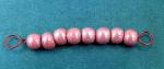Red Lustre Bead Set - 8  (8mm)  beads