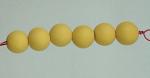 Tumbled bisque beads - Orange- 6  (10mm)