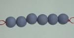 Tumbled bisque beads - Purple- 6  (10mm)