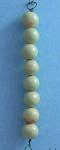 Pistachio Glazed Bead Set - 6  (10mm)  beads