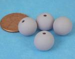Tumbled bisque beads - Lilac- 6  (10mm)