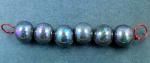 Black Lustre Bead Set - 6  (10mm)  beads