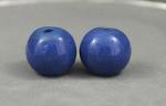 Glazed Bead Set - 6-10mm -- Blue