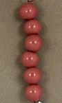 Glazed Bead Set - 6-10mm -- Red