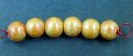 Orange Lustre Bead Set - 6  (10mm)  bead