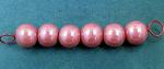 Red Lustre Bead Set - 6  (10mm)  beads