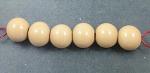 Tan Bead Set - 6  (10mm)  beads