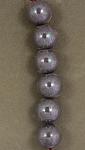 Purple Lustre- 6  15mm beads