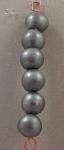 Metallic Glazed Bead Set - 6  (14mm)  be