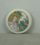 Lady with Roses Focal Bead