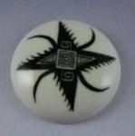 Native Design Bead-- Hand painted