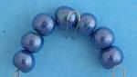 Lustre Bead Set - 7 hand formed 10mm