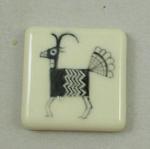 Mimbres Animal Design Cab -- Hand painted