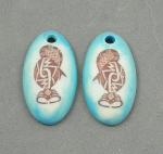 Native design Charms -- Pair