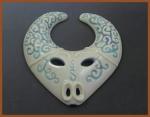Tribal Mask Cab -  Hand Carved 