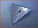 Faceted Triangle -- blue with Palladium