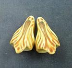 Small Leafy Cones size2 - Yellow w/ Gold