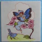 Fairy with Blue Bird Plaque