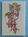 Fairy with Fushias Plaque