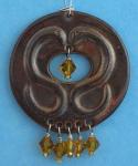 Serpent Pendant with beads