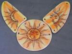 Pagan Design Pendant Set -- Sun and Moon Designs