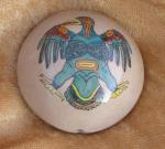 Thunderbird Rattle Bead - Porcelain